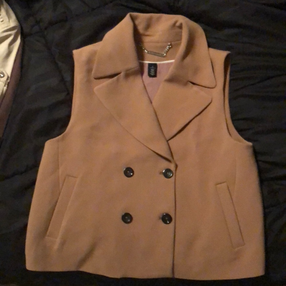 White House Black Market tan Vest